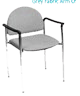 Fauteuil de tissu gris