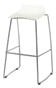 Tabouret Sprint Stainless/Blanc